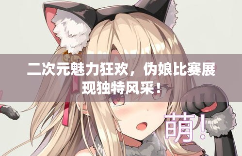 二次元魅力狂歡，偽娘比賽展現(xiàn)獨特風采！