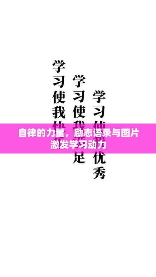 自律的力量，勵志語錄與圖片激發(fā)學(xué)習(xí)動力