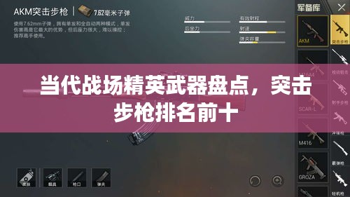 當(dāng)代戰(zhàn)場精英武器盤點(diǎn)，突擊步槍排名前十
