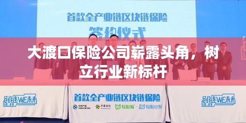大渡口保險(xiǎn)公司嶄露頭角，樹(shù)立行業(yè)新標(biāo)桿