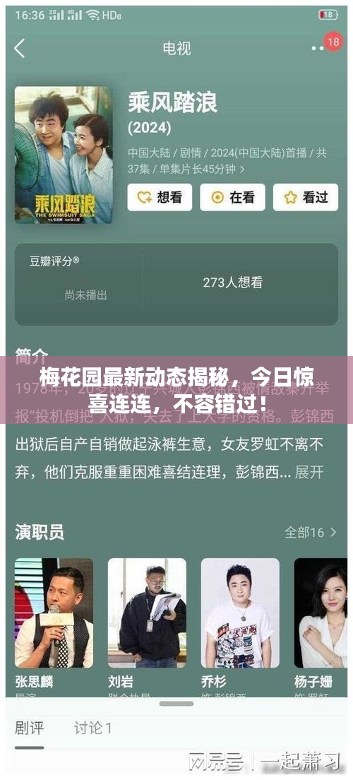 梅花園最新動態(tài)揭秘，今日驚喜連連，不容錯過！